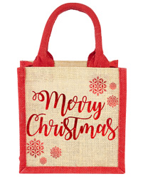 Merry Christmas Burlap Bags