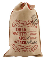 Christmas Burlap Sack