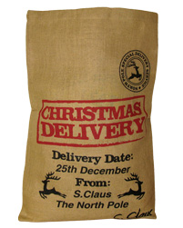 Large Christmas Burlap Sacks