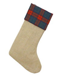 Christmas Burlap Stocking