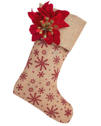 Christmas Burlap Stocking