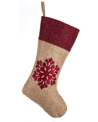 Christmas Burlap Stocking