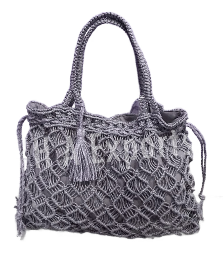 Ibiza Crochet Jute Beach Bag