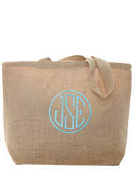 Jute Beach Bags with Embroidery