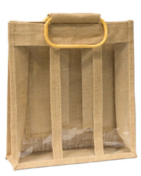 Jute Wine Bottle Bags