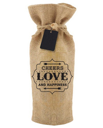 Jute Wine Bottle Bags