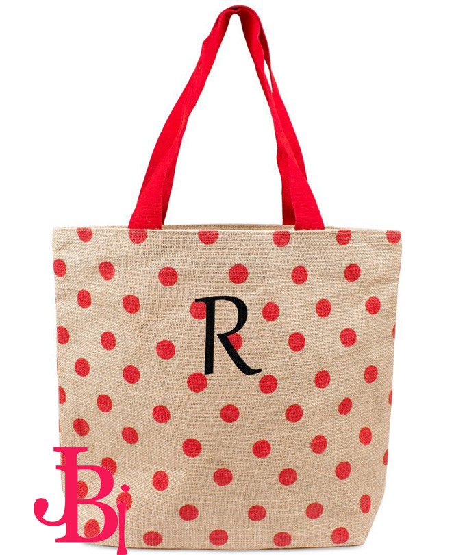 Jute Polka Dot Beach Bags 2023