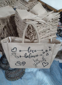 jute shopping bags