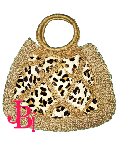 Jute Macrame bag with Patchwork